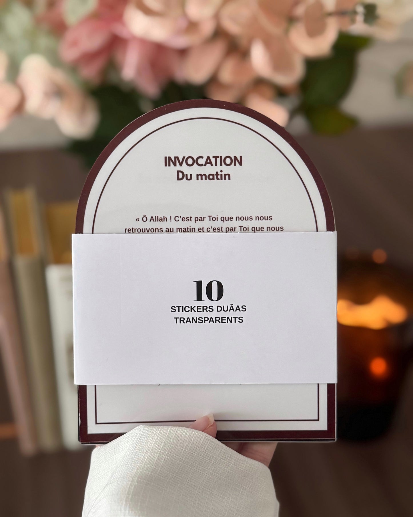 Pack 10 Duās marron • Stickers transparents
