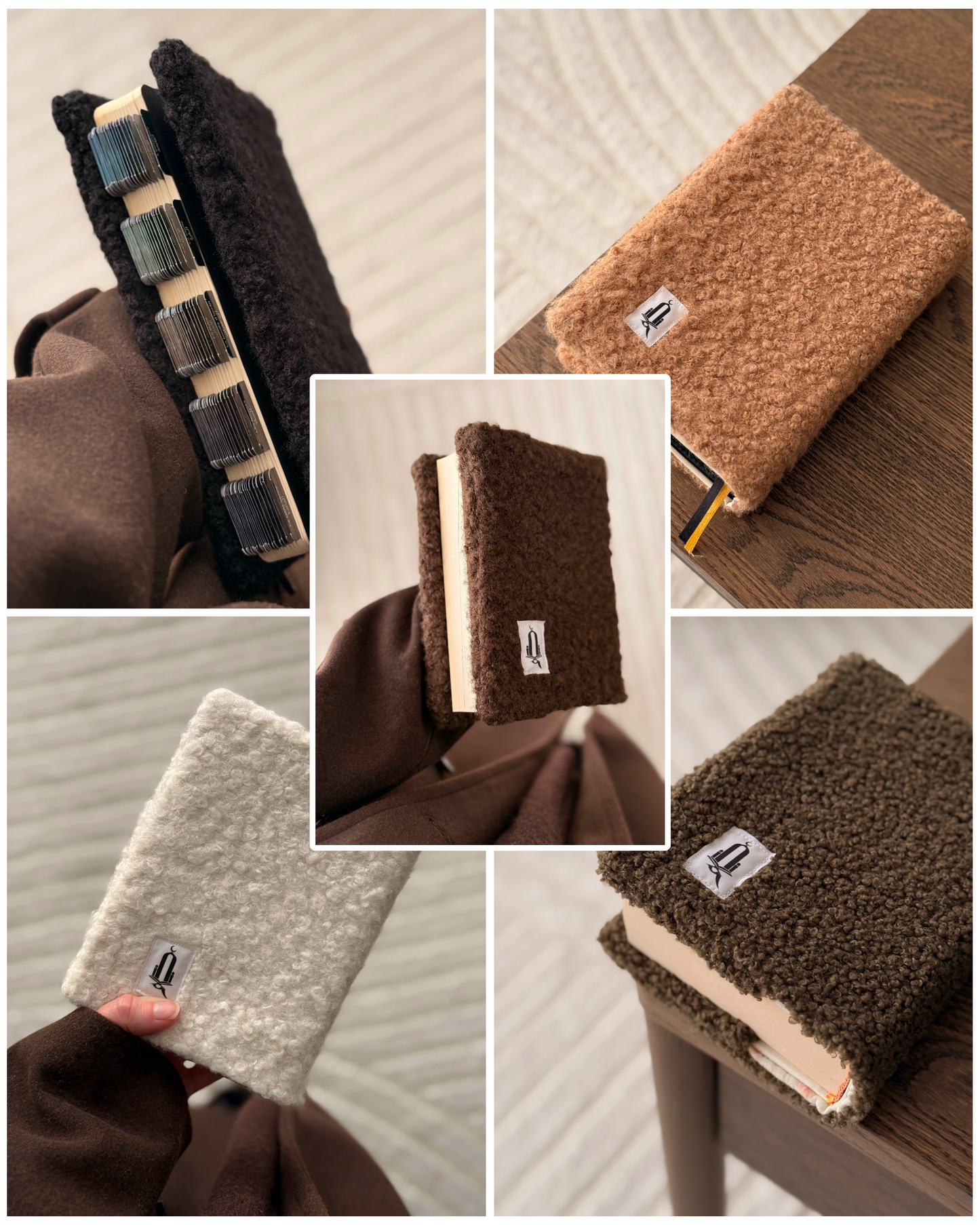 Protège-Coran laine bouclé blanc