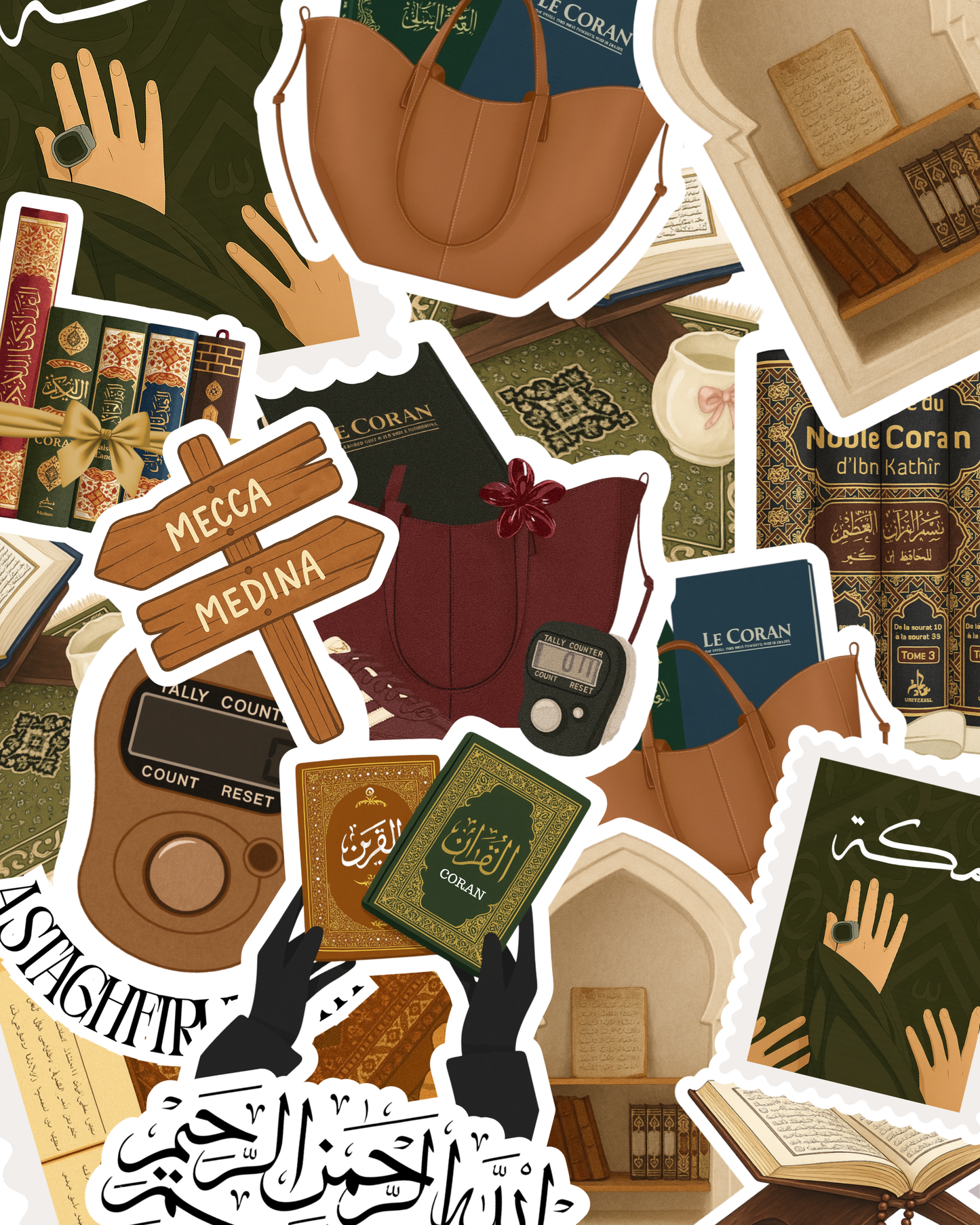 5 Maxi stickers plastifiés