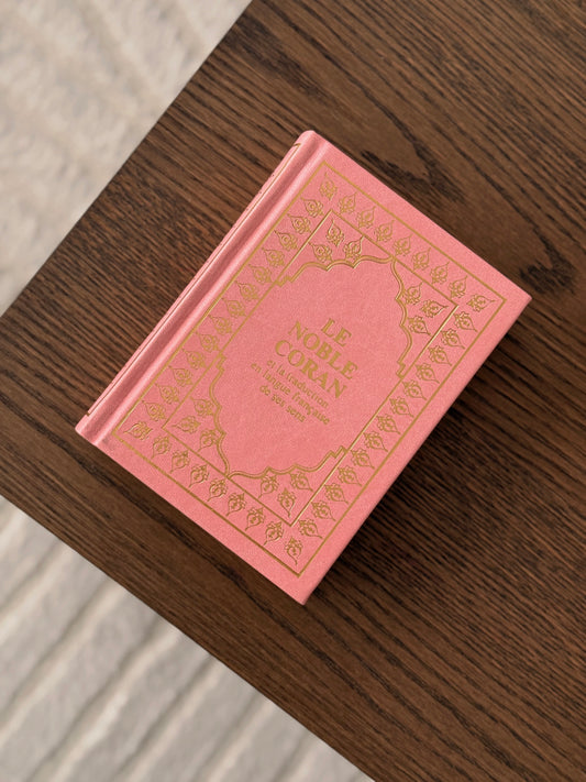 Coran rose Français/Arabe • Édition Sana + Onglets sourates plastifiés