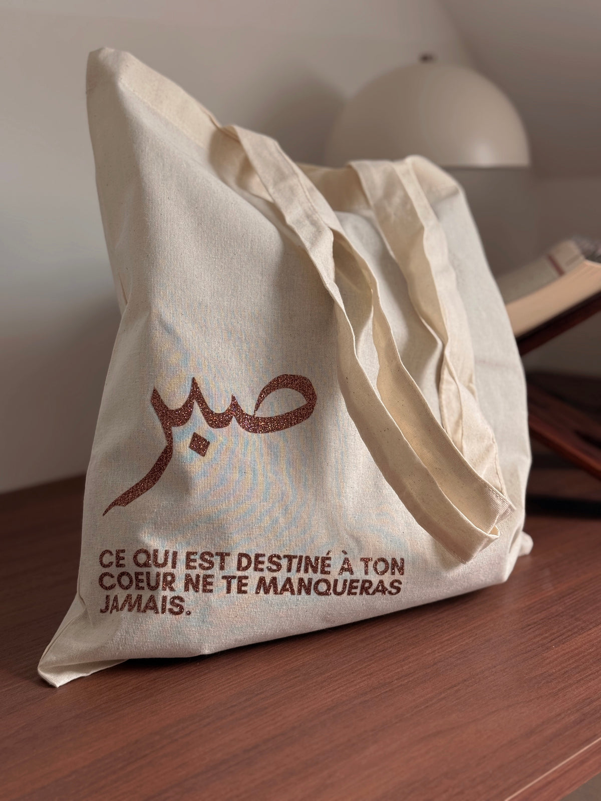 Tote bag • Patience marron