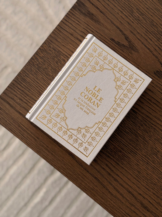Coran blanc Français/Arabe • Édition Sana + Onglets sourates plastifiés