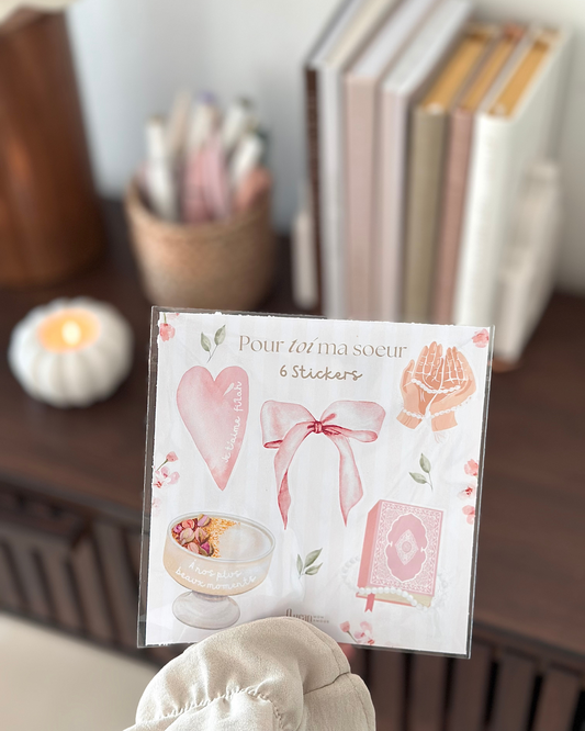 5 Maxi stickers • Pour toi ma sœur