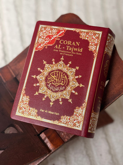 Coran Tajwid bordeaux français/arabe