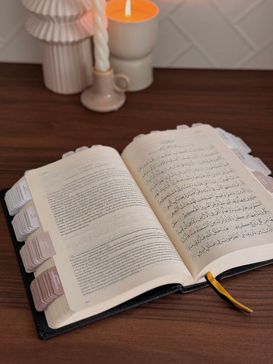 Coran Tawbah Français/Arabe + Onglets sourates plastifiés