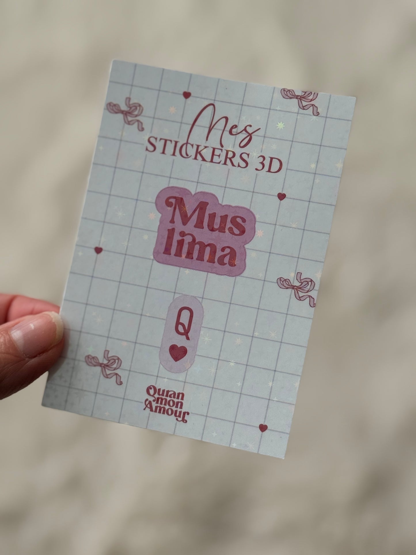 2 Stickers holographiques • Muslima