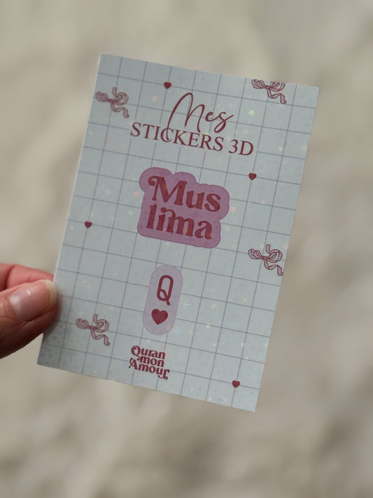 2 Stickers holographiques • Muslima