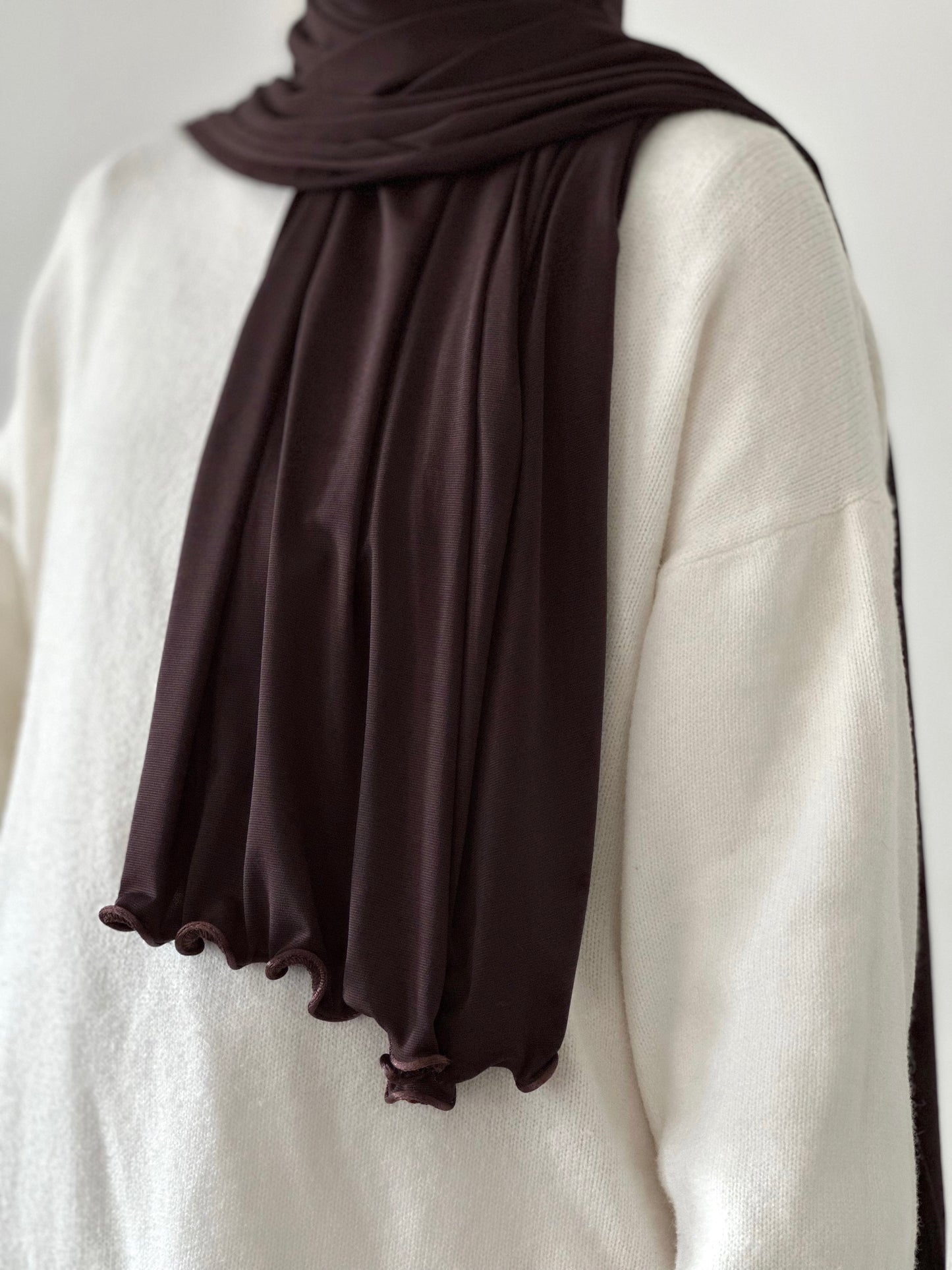 Hijab froufrou • Marron