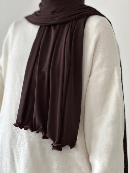 Hijab froufrou • Marron