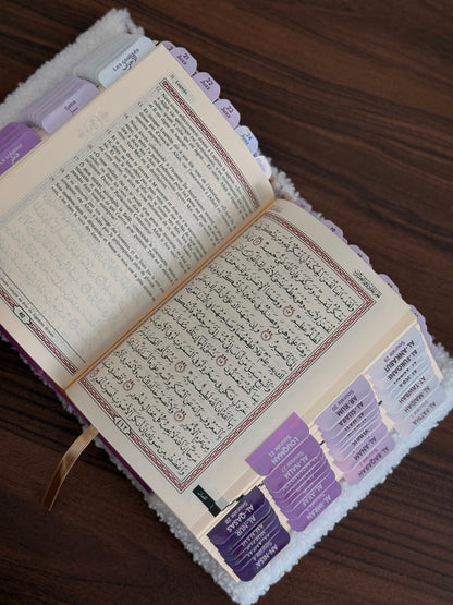 Coran violet Français/Arabe • Édition Sana + Onglets sourates plastifiés
